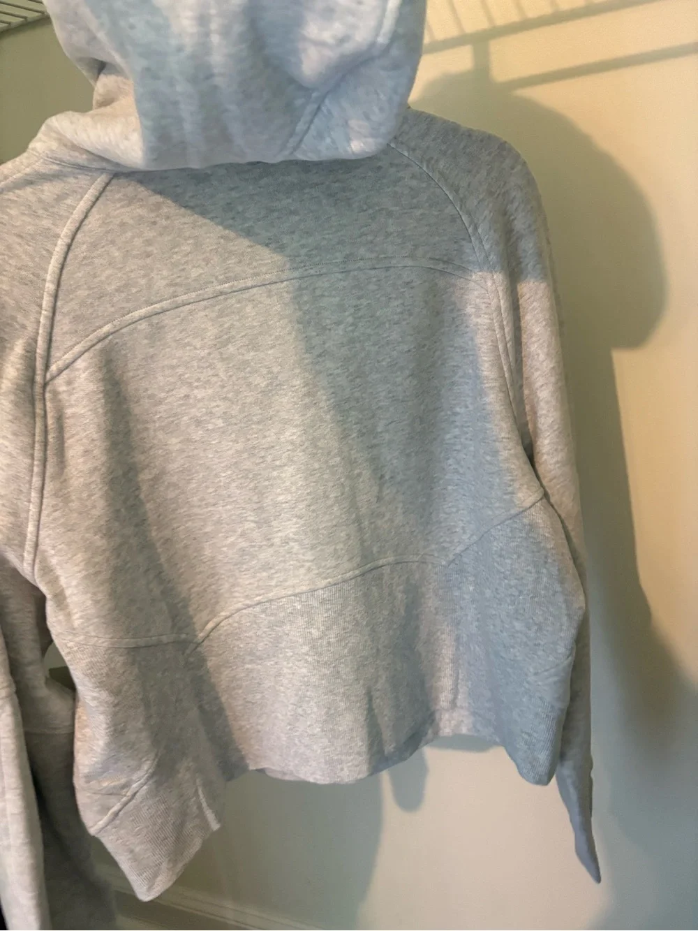 lululemon athletica Light Gray Half-Zip Hoodie Pullover